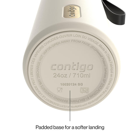 Contigo soft base on table preventing scratches and adding stability