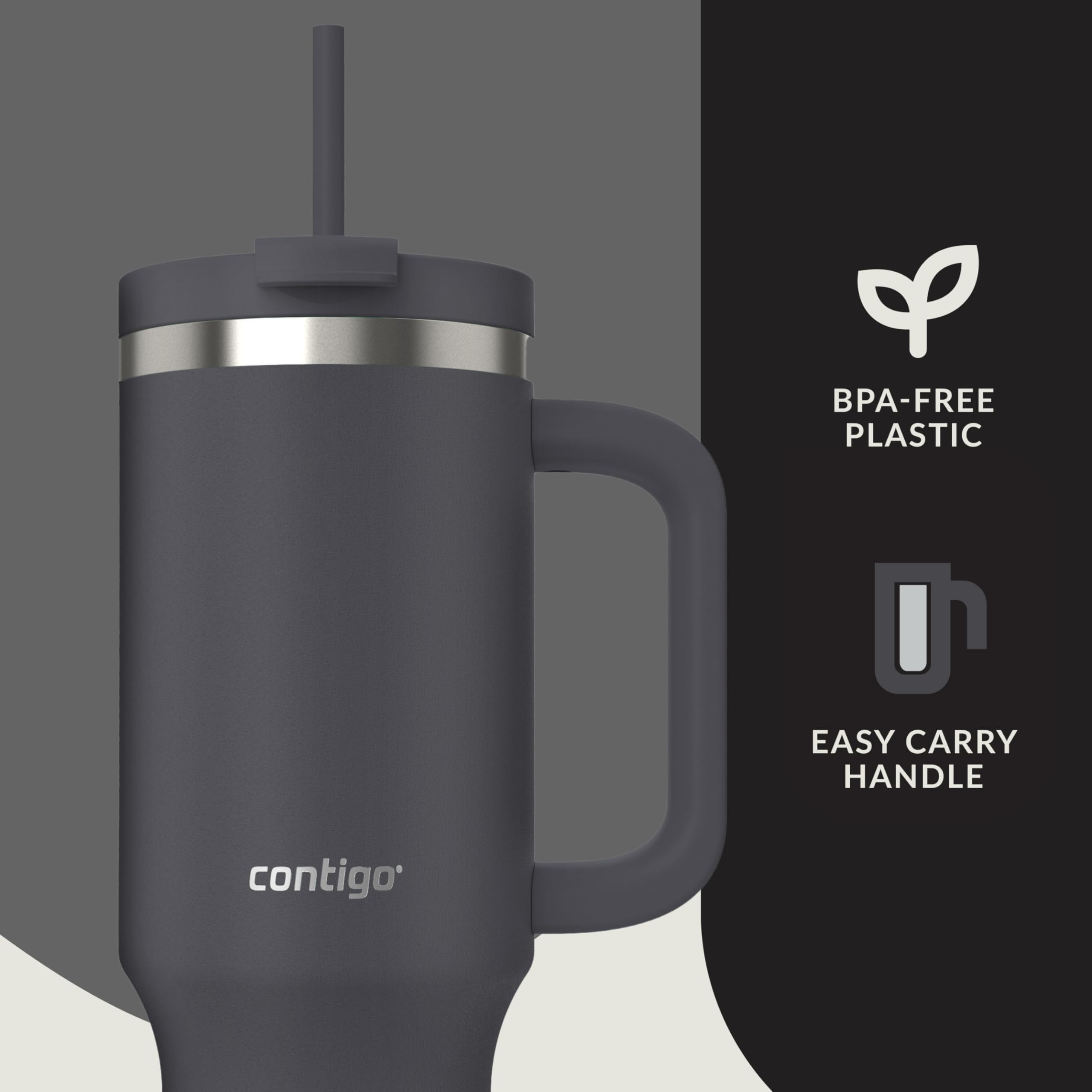 Contigo Streeterville held in hand to show true size and portability for active lifestyles