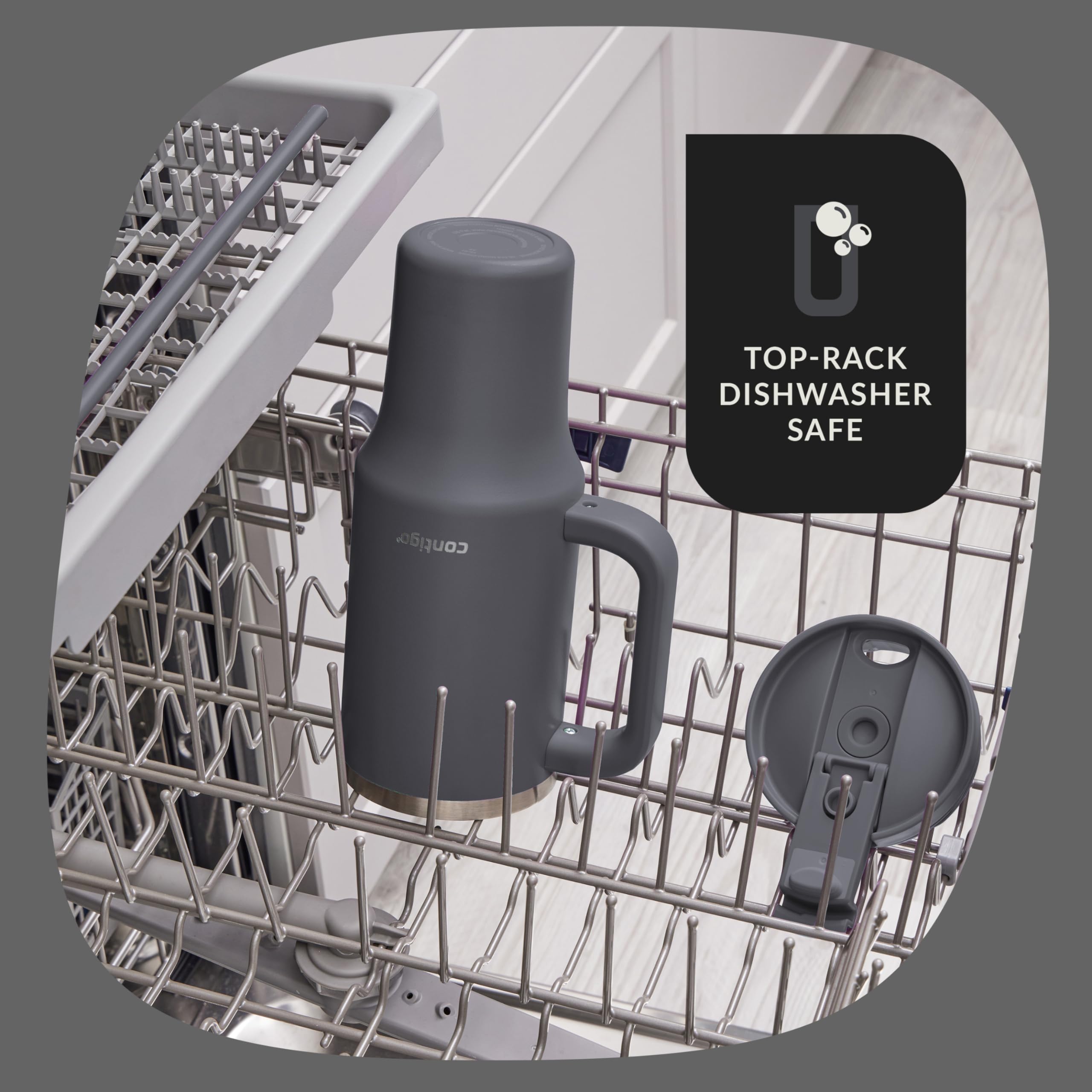 Contigo Streeterville straw option and removable straw adapter for versatile sipping