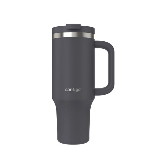 Contigo Streeterville top view of spout demonstrating sip-or-straw versatility and seal