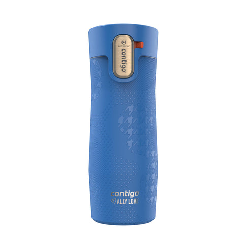 Contigo West Loop 3.0 front view showing sleek Stellar Jay finish and durable build