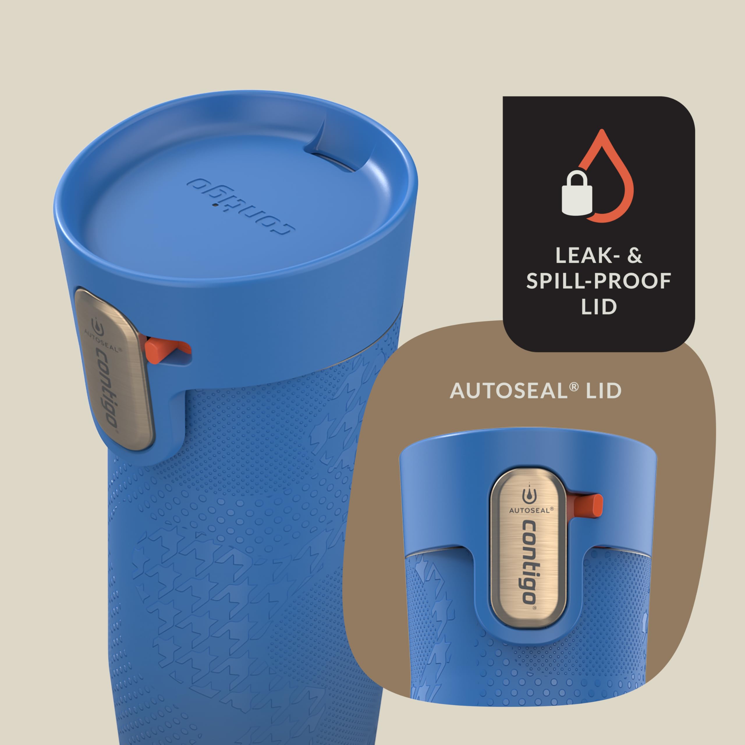 Contigo West Loop 3.0 insulation cutaway illustrating THERMALOCK vacuum temperature protection