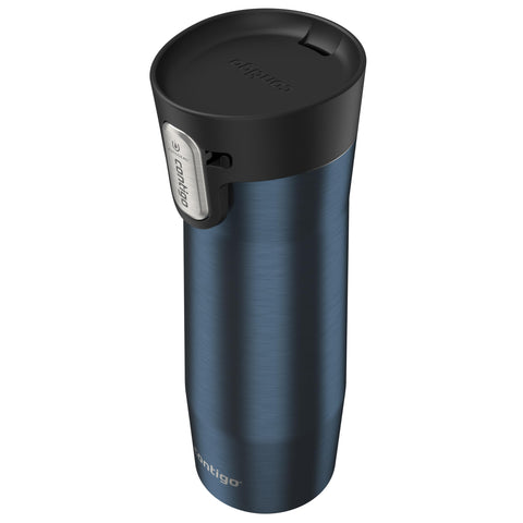 Contigo West Loop in car cupholder demonstrating hands-free travel convenience and fit