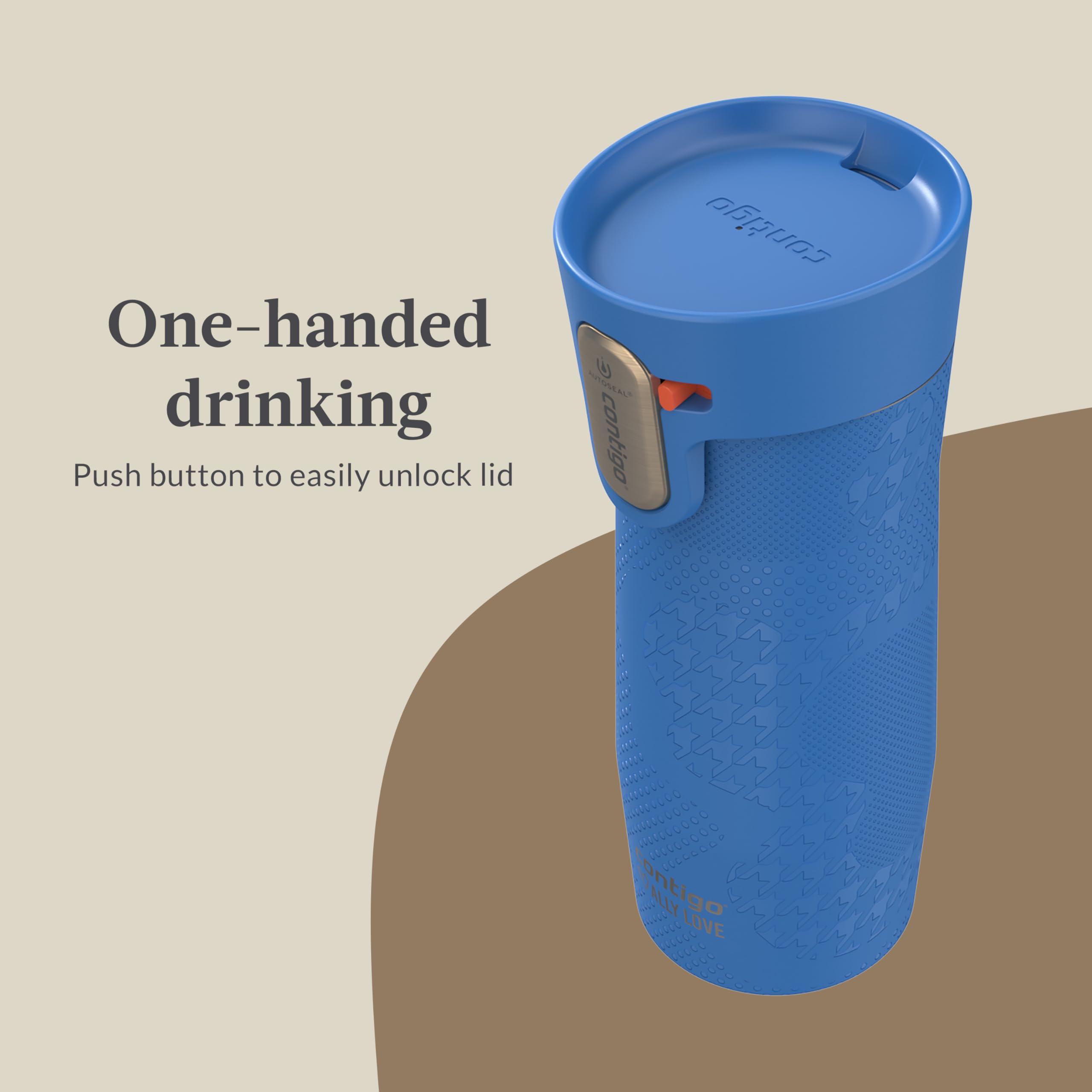 Contigo West Loop 3.0 held in hand showing compact 16oz size for daily portability