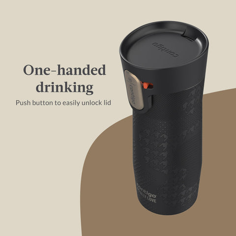 Contigo West Loop 3.0 held in hand showing 16oz scale for everyday portability