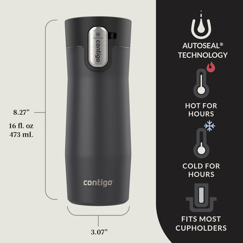 Contigo cross-section illustration of Thermalock insulation showing long-lasting temperature control
