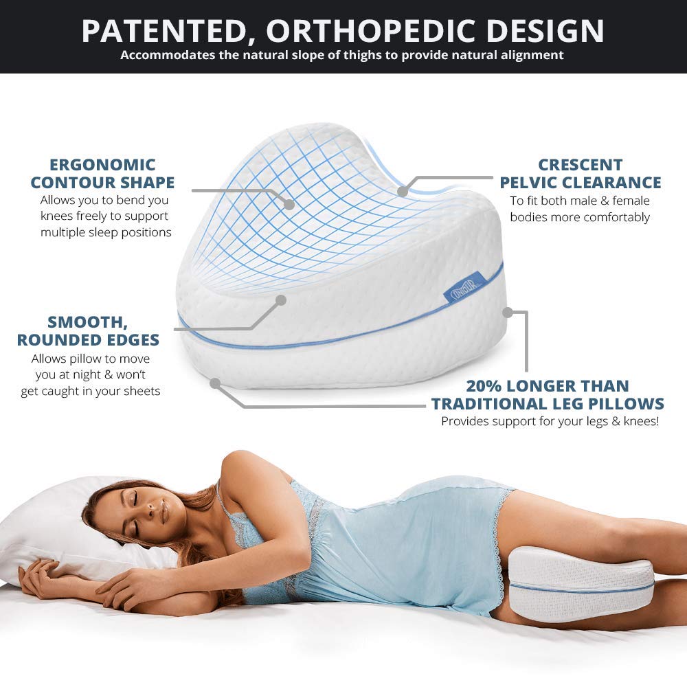 Contour Legacy placed on bed in bedroom setting conveying restful sleep support