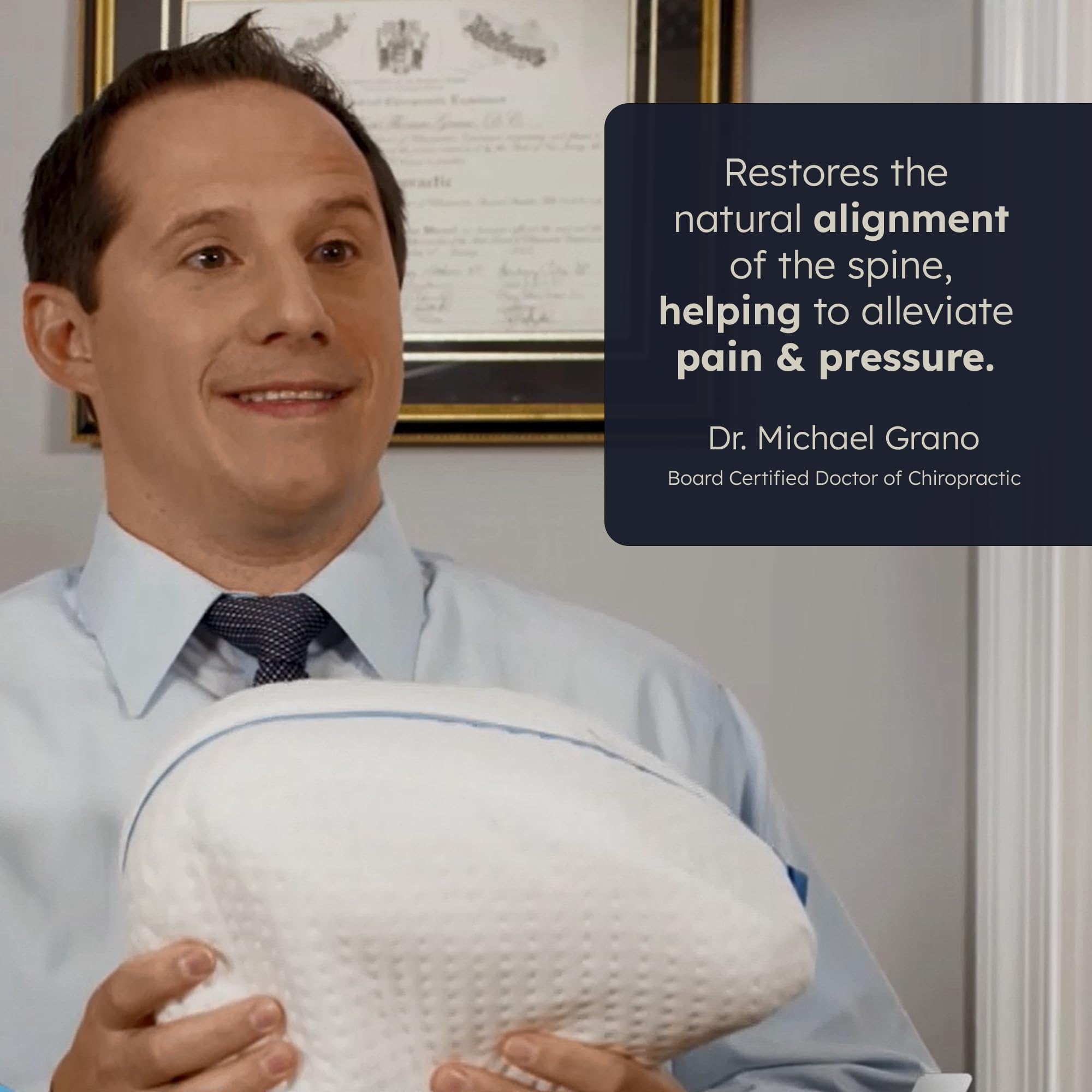 Contour Legacy removable cover label showing easy-care fabric benefit