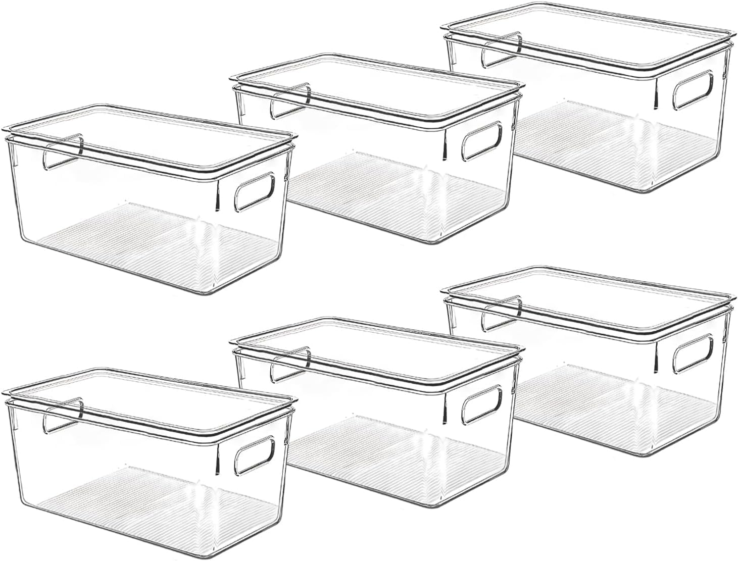 CONTROL KITCHEN front view of clear bins showing contents and instant visibility