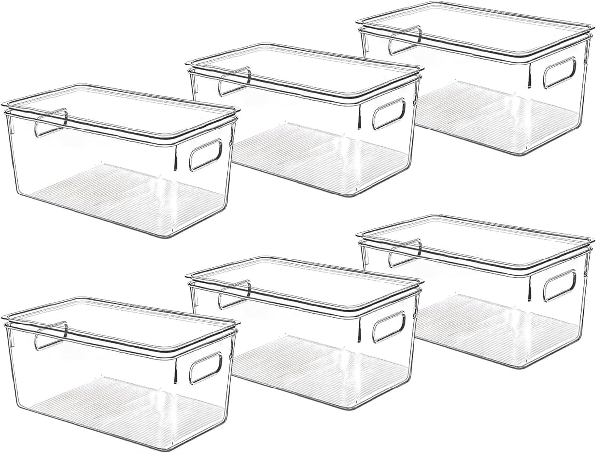 CONTROL KITCHEN front view of clear bins showing contents and instant visibility