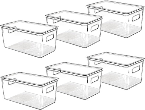 CONTROL KITCHEN front view of clear bins showing contents and instant visibility