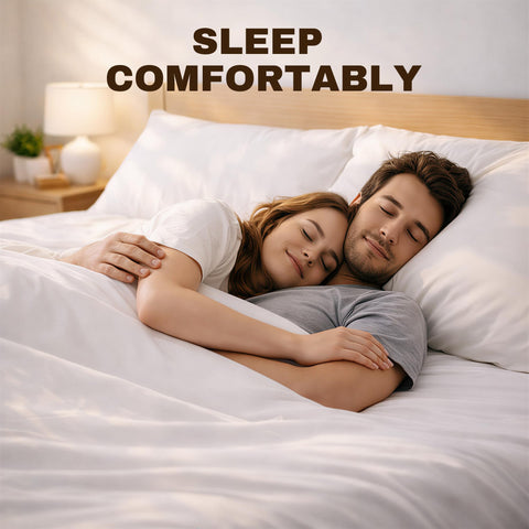 COODAM bedroom lifestyle setting showing neat bed and smooth sheets