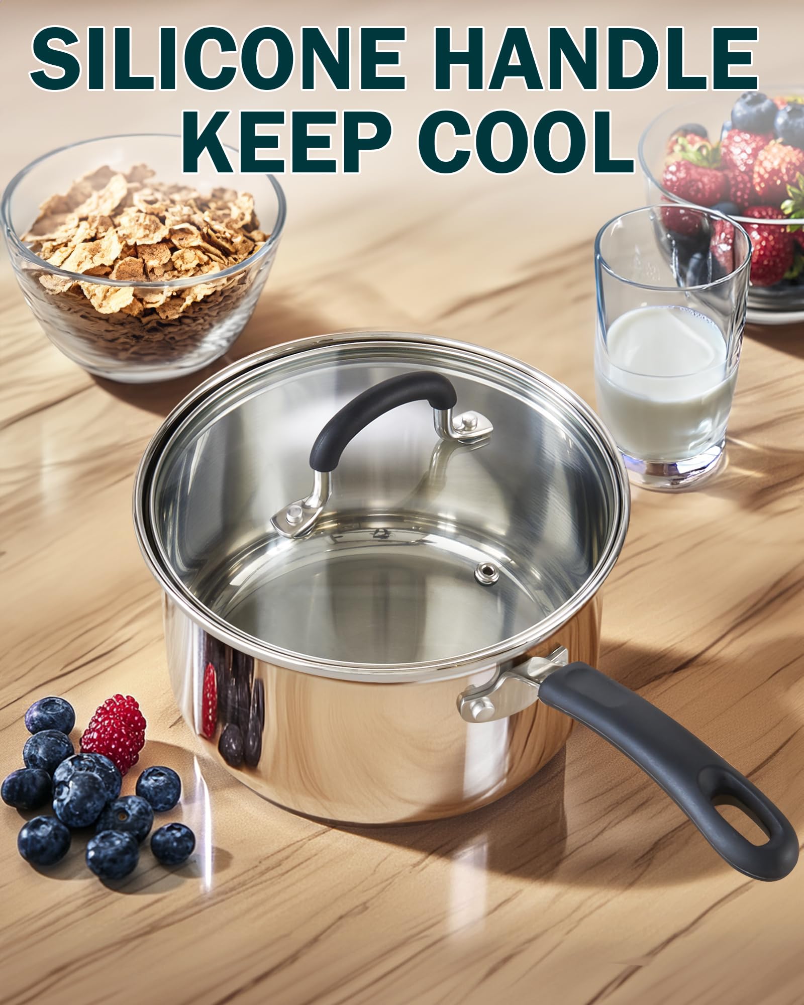 Cook N Home induction-ready base showing bonded aluminum core for even heat