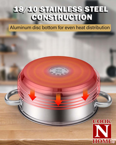 Cook N Home base underside showing magnetic plate for induction and even heating