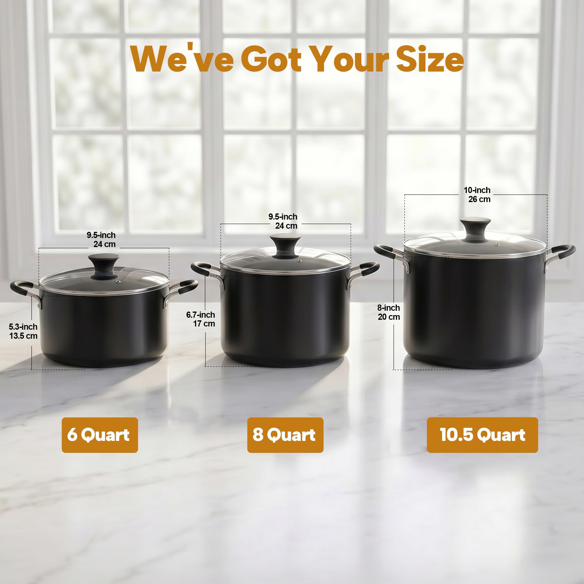 Cook N Home tempered glass lid close-up with steam vent for monitoring