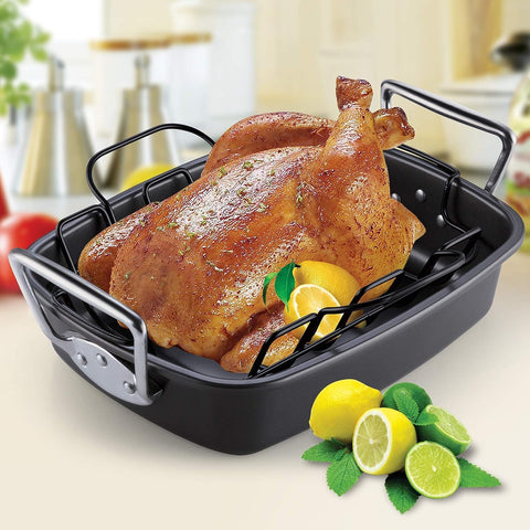 Cook N Home roaster in kitchen lifestyle scene demonstrating holiday-ready convenience benefit