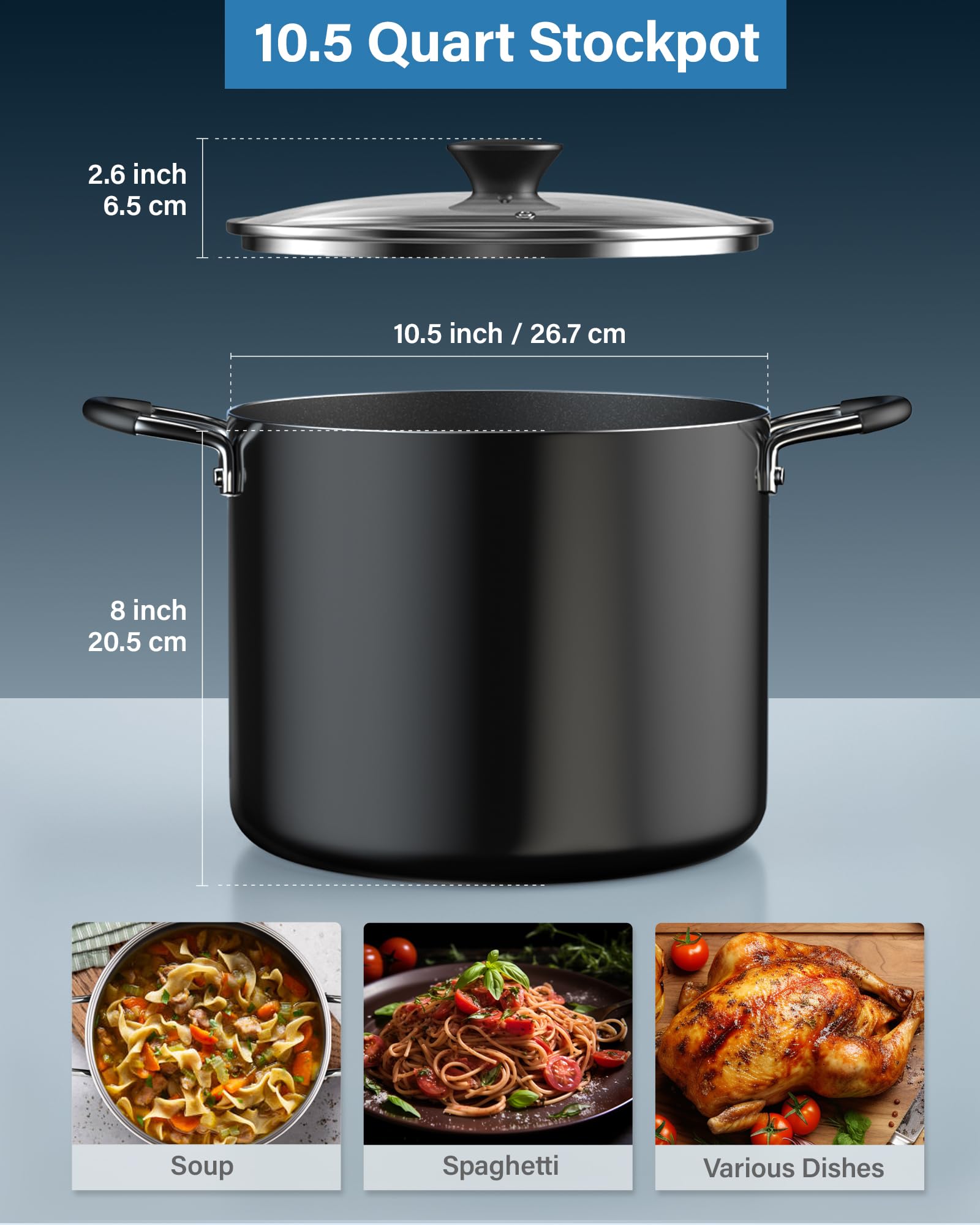 Cook N Home lifestyle kitchen scene with pot simmering soup for family meals