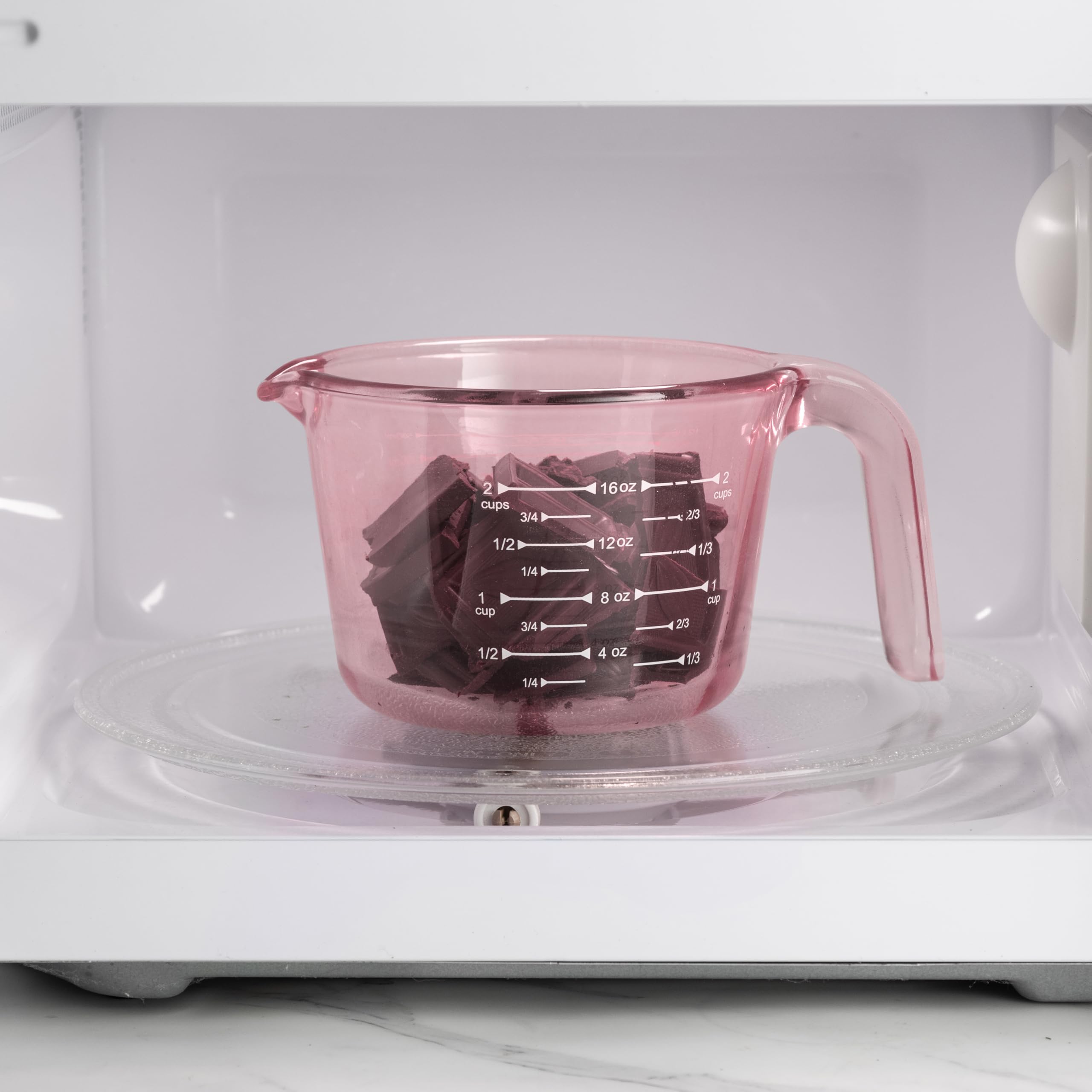 COOK WITH COLOR close-up of 1 cup graduations, accurate measurements benefit