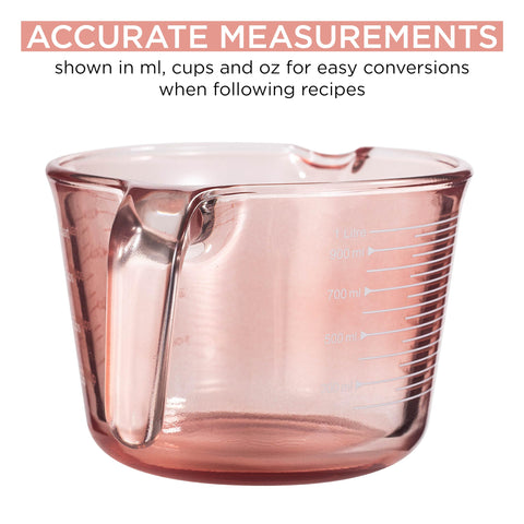COOK WITH COLOR 4-cup measuring cup demonstrating large batch capacity