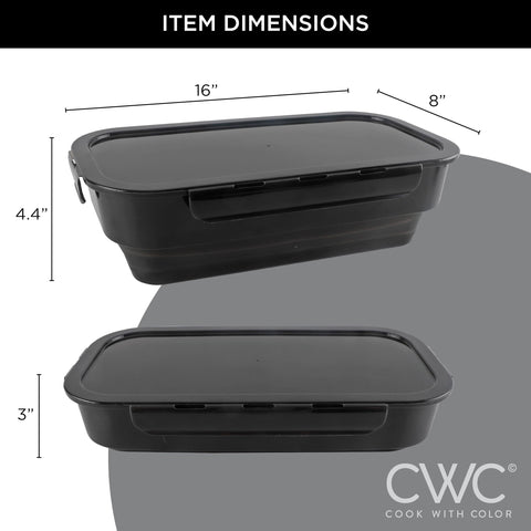 COOK WITH COLOR breading tray filled with flour showing organized coating and even coverage benefit