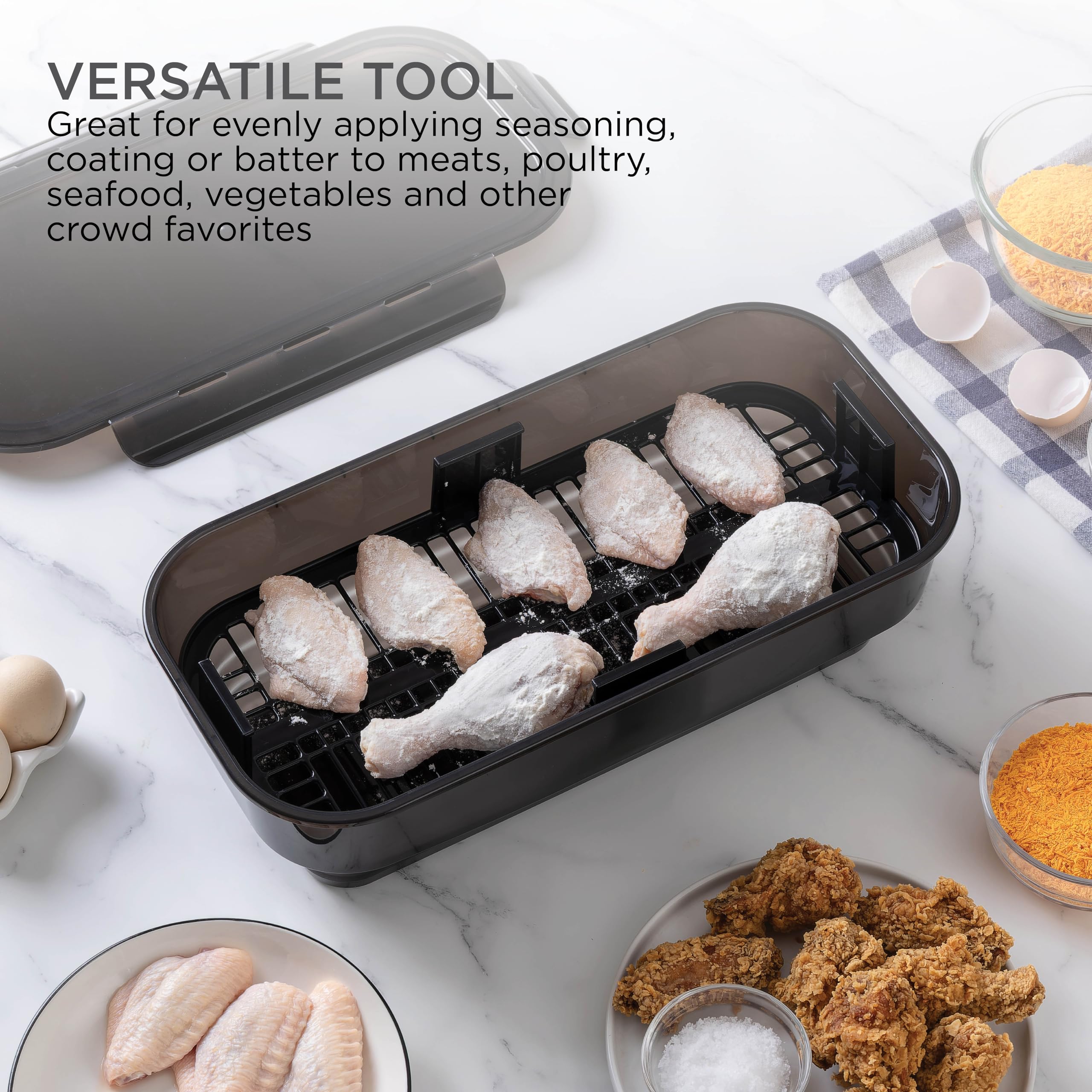 COOK WITH COLOR side profile highlighting food-grade material and durable cleaning benefit