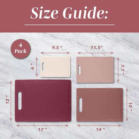 COOK WITH COLOR stacked boards for compact storage, maximizes kitchen space