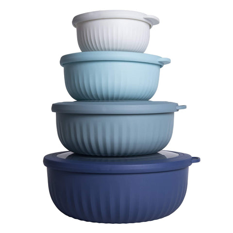 COOK WITH COLOR front packaging showing blue ombre bowls and lids, attractive presentation