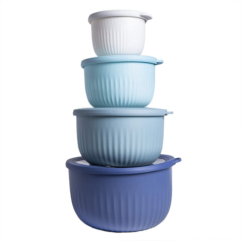 COOK WITH COLOR front packaging showing blue ombre bowls and lids, appealing storage