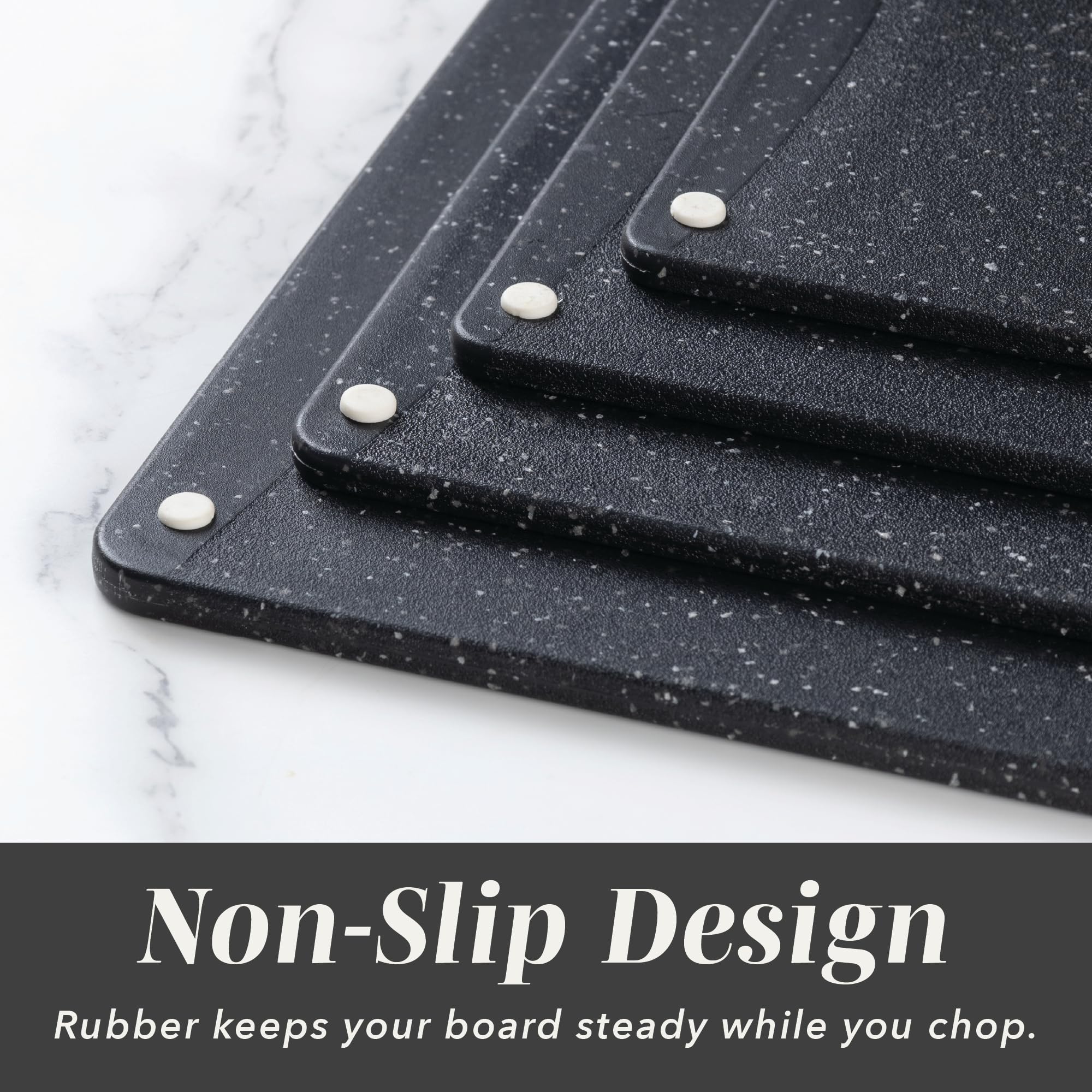COOK WITH COLOR close-up of easy-grip handle for comfortable carrying and hanging