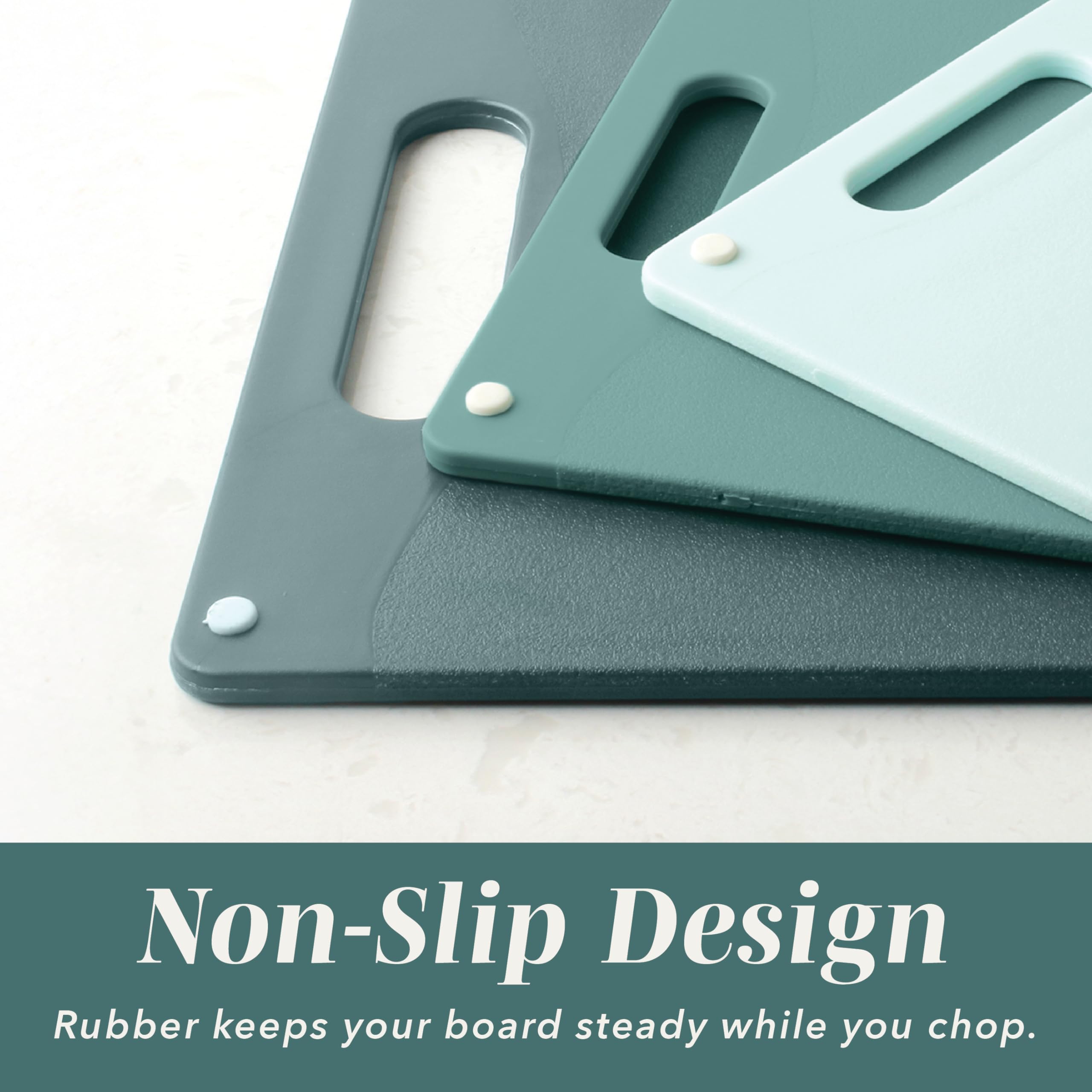 COOK WITH COLOR easy-grip handle detail for comfortable carrying