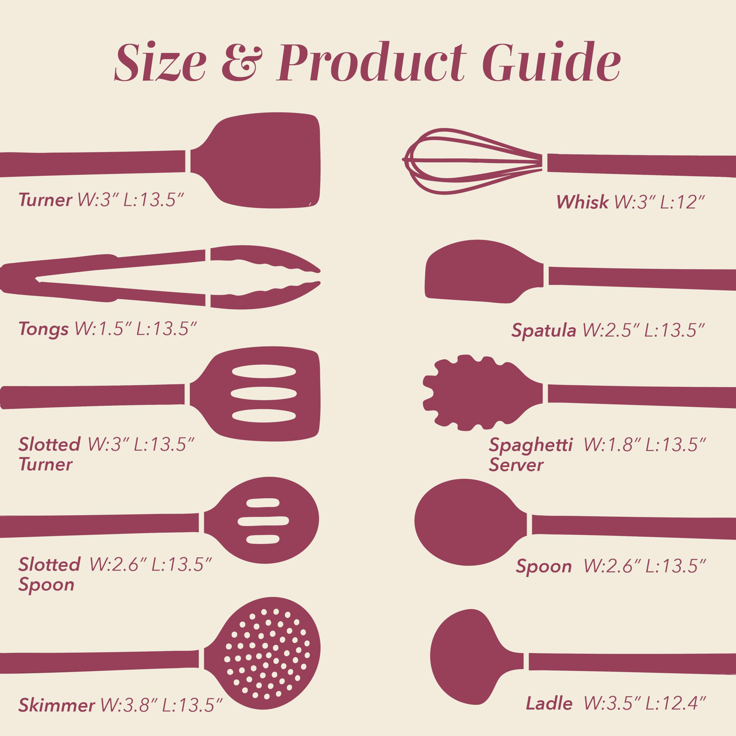 COOK WITH COLOR utensils hanging on hooks for compact, visible kitchen storage