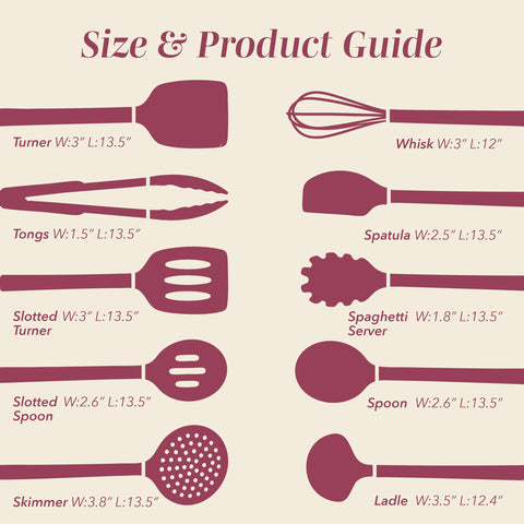 COOK WITH COLOR utensils hanging on hooks for compact, visible kitchen storage