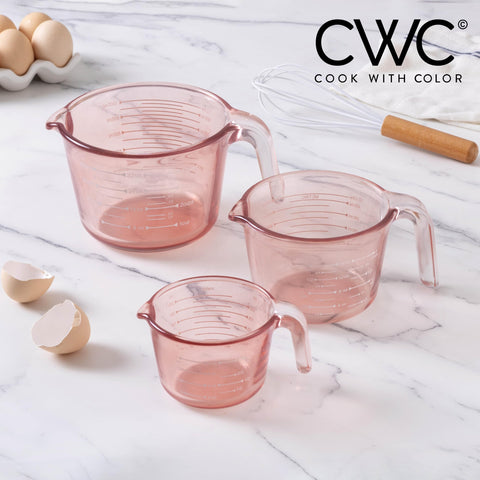 COOK WITH COLOR measuring cup in microwave melting butter safely and conveniently