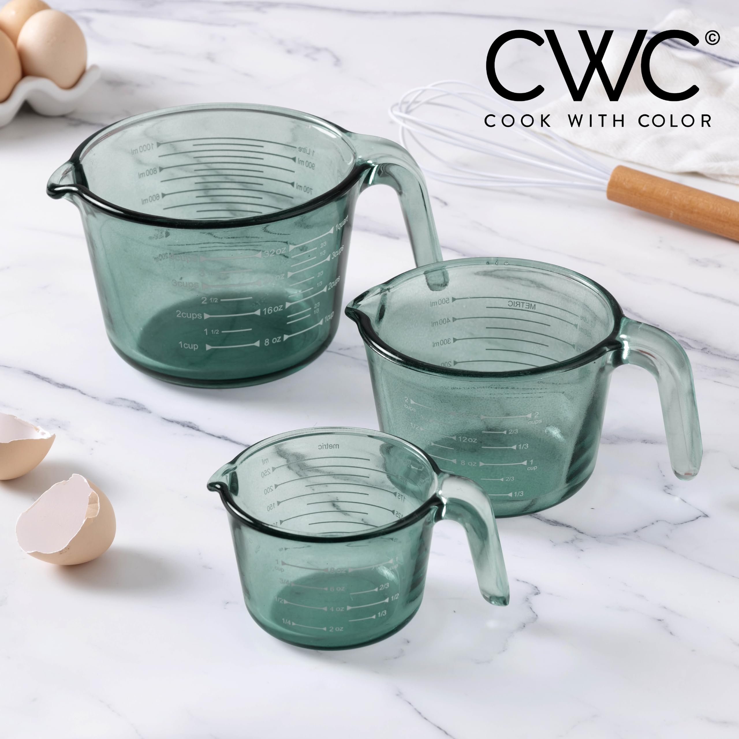 COOK WITH COLOR set on countertop during baking prep for visual appeal