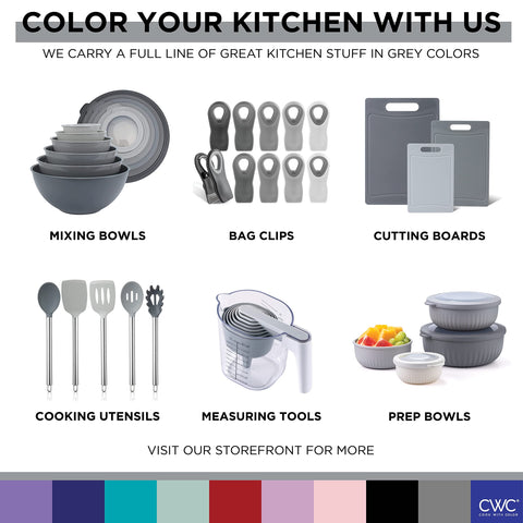 COOK WITH COLOR set styled on kitchen counter in lifestyle scene adding modern color to cooking space