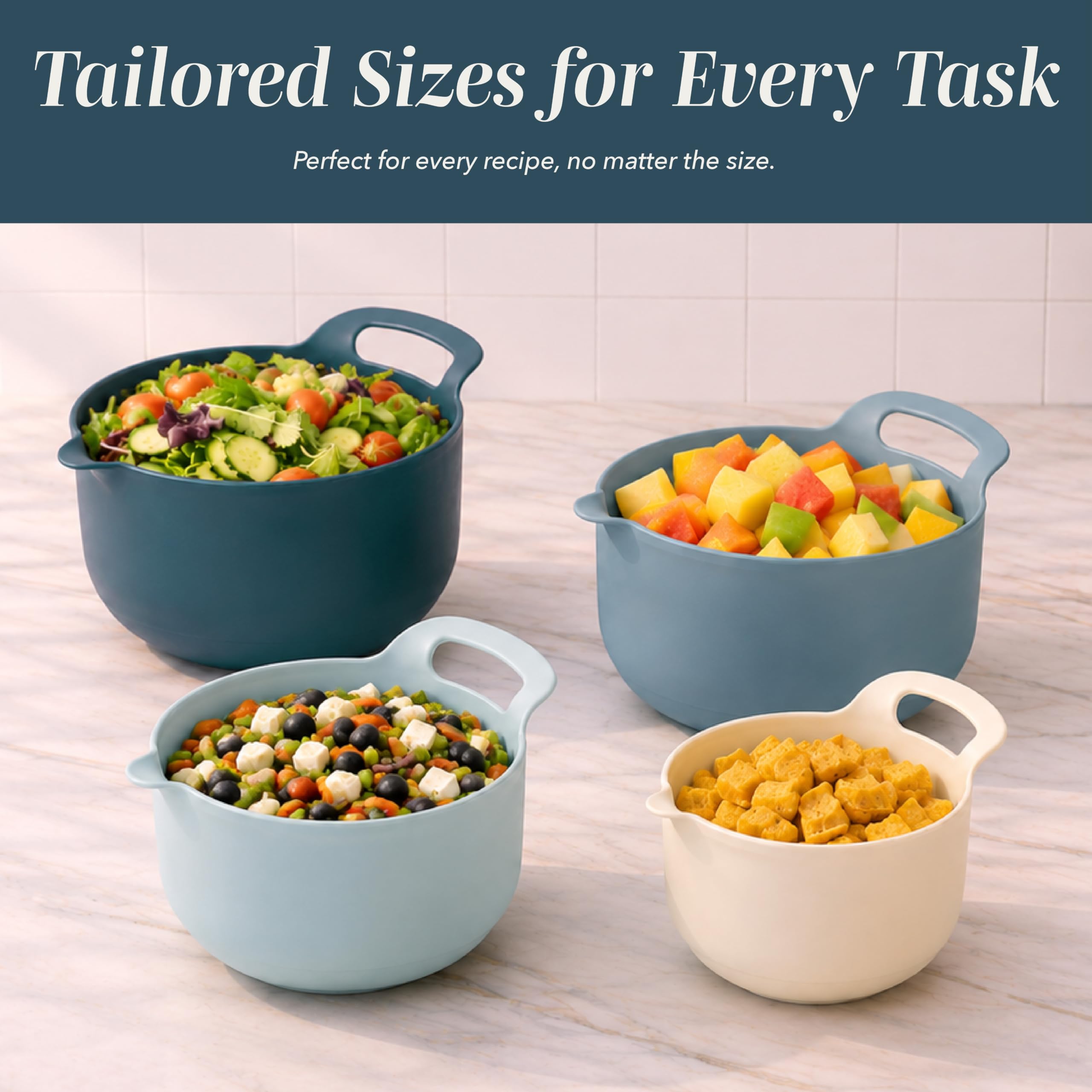 COOK WITH COLOR non-slip base detail keeping bowls stable while mixing for safer prep