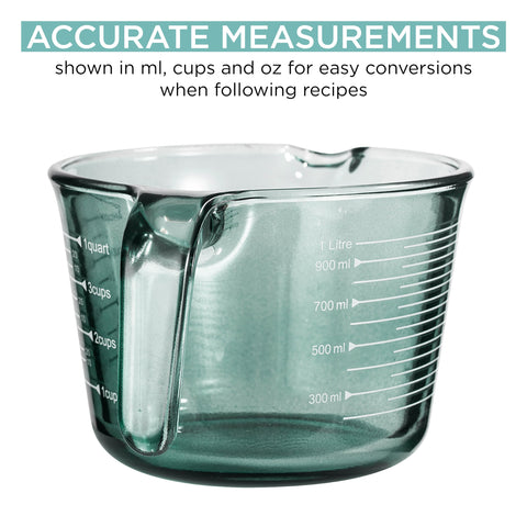 COOK WITH COLOR pouring liquid into mixing bowl for precise transfer