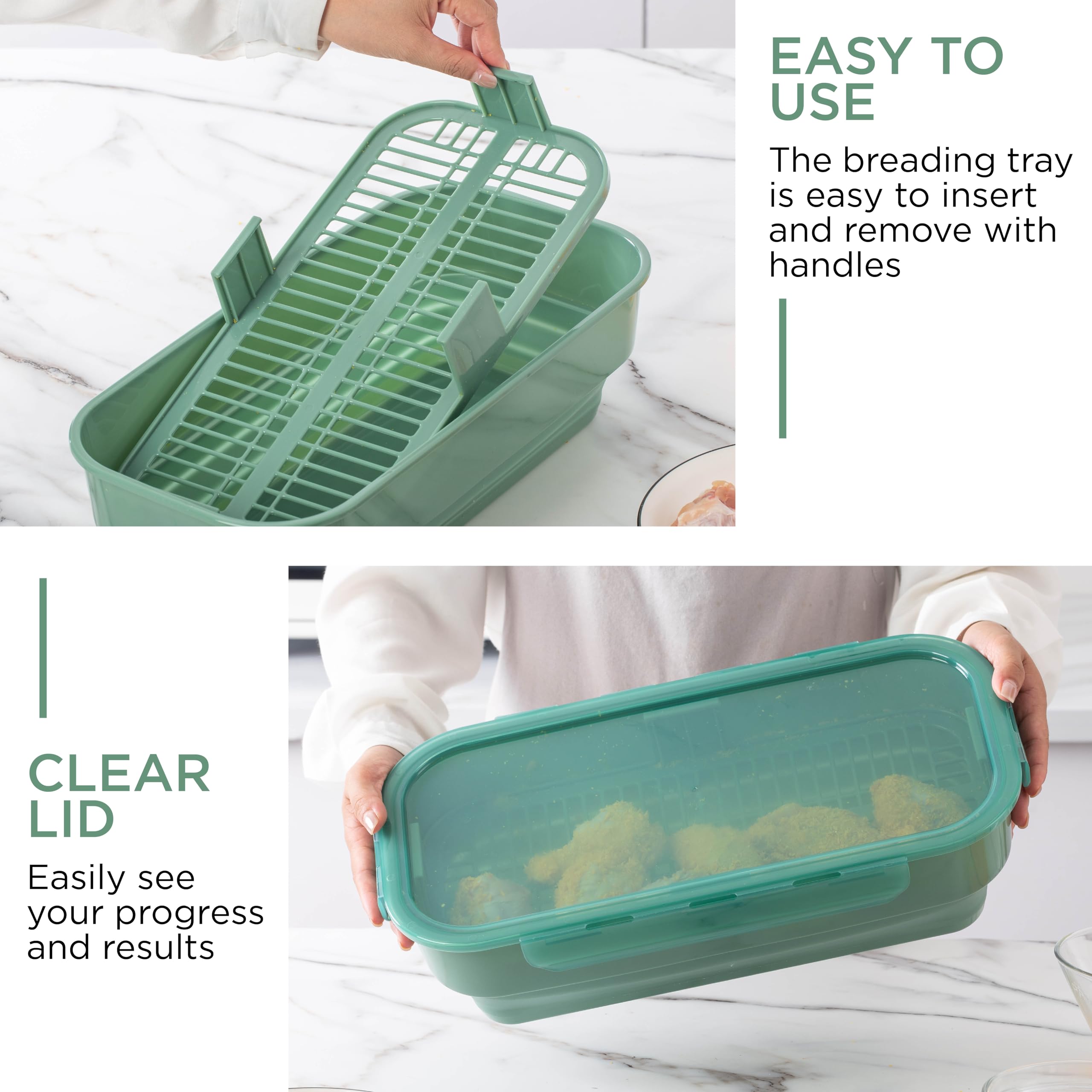 COOK WITH COLOR size comparison on counter illustrating compact, space-saving design