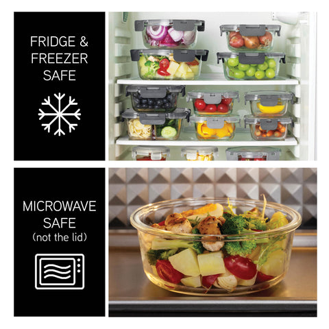 COOK WITH COLOR square container beside a phone for size comparison and portion planning