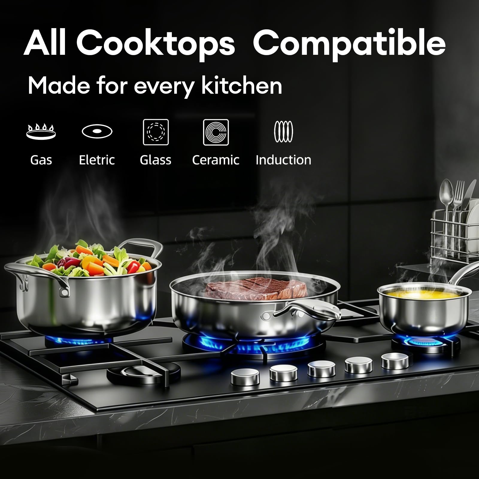 COOKER KING 5QT casserole pot with lid perfect for family-size soups