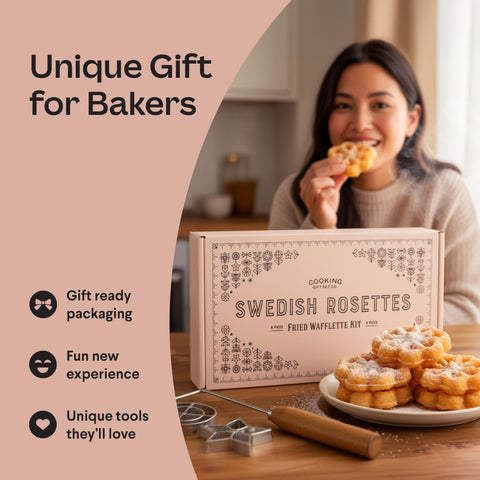 Cooking Gift Set funnel cake and wafflette variation offering recipe ideas
