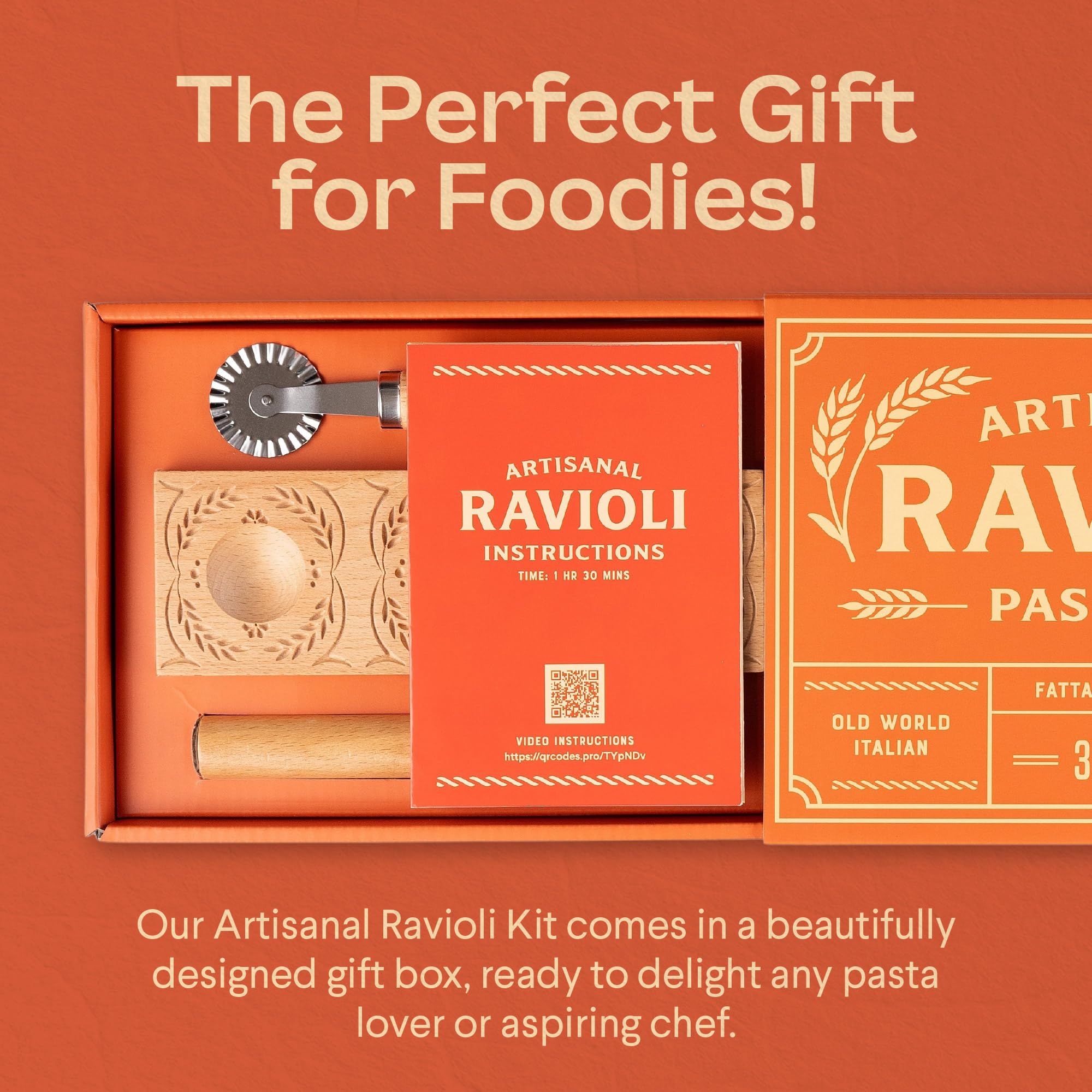 Cooking Gift Set next to a ruler showing scale for consistent portion sizes