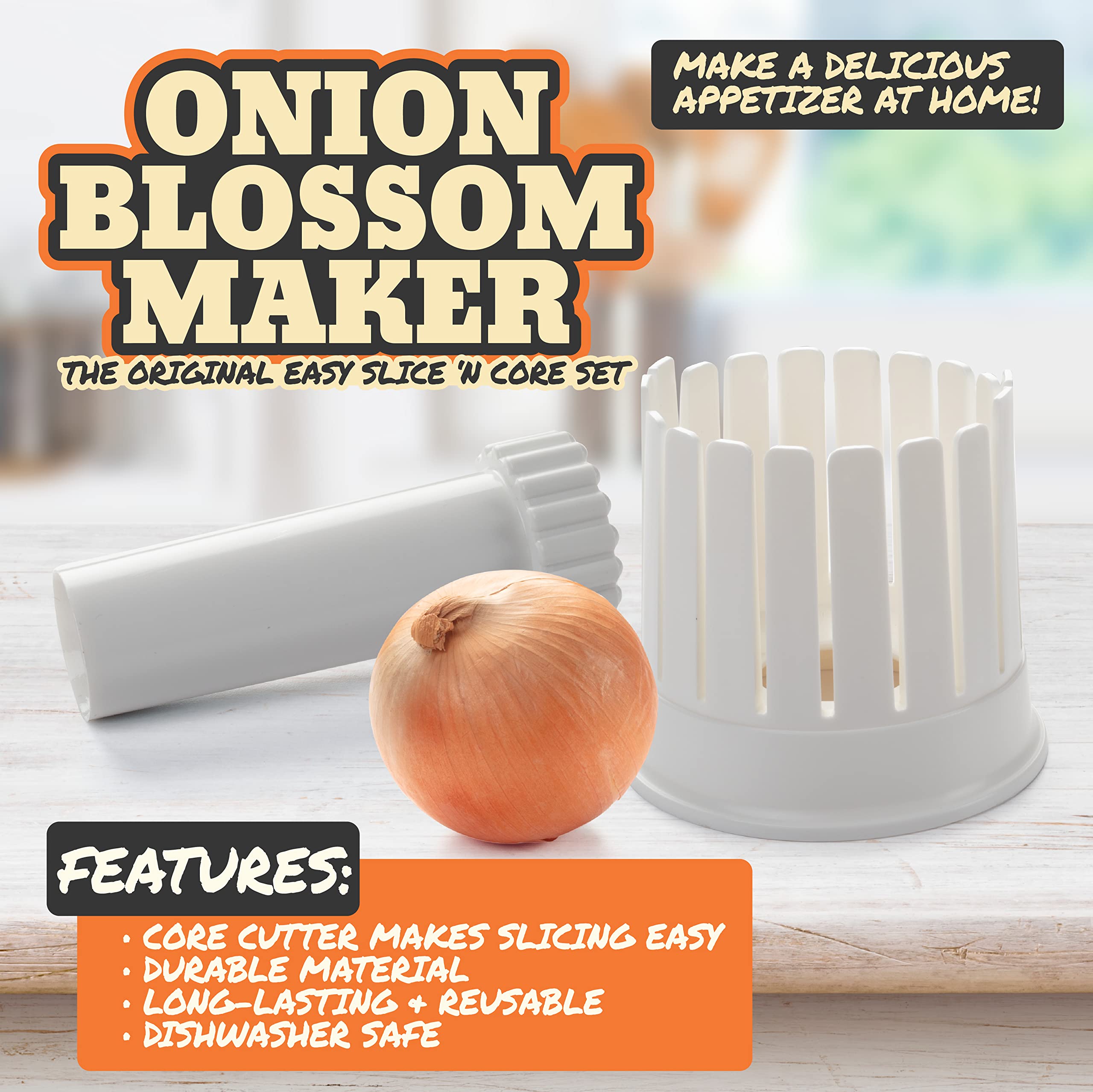COOK'S CHOICE fully breaded blooming onion ready for frying or baking