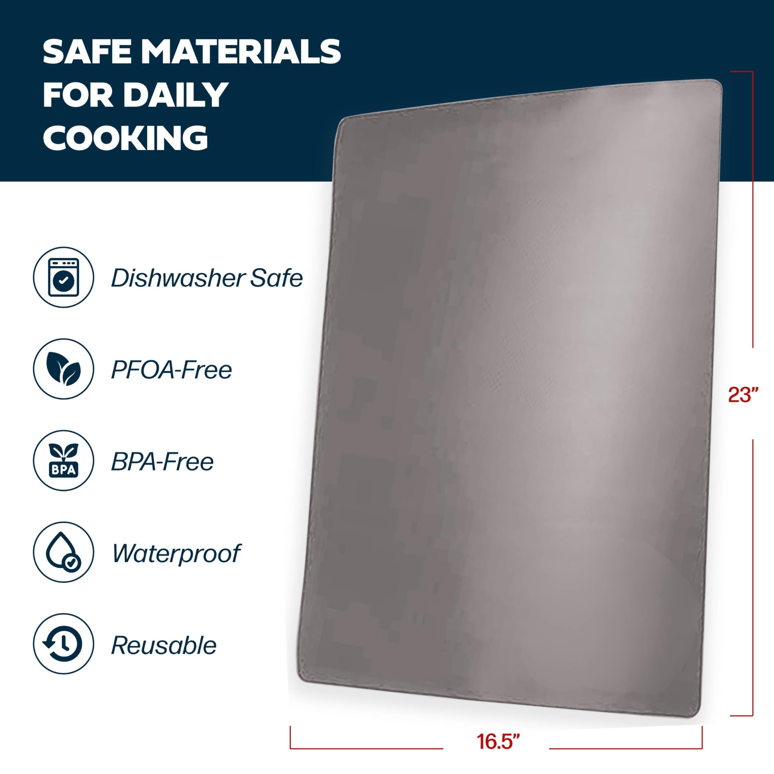 Cooks Innovations close-up of PTFE texture demonstrating easy non-stick cleanup