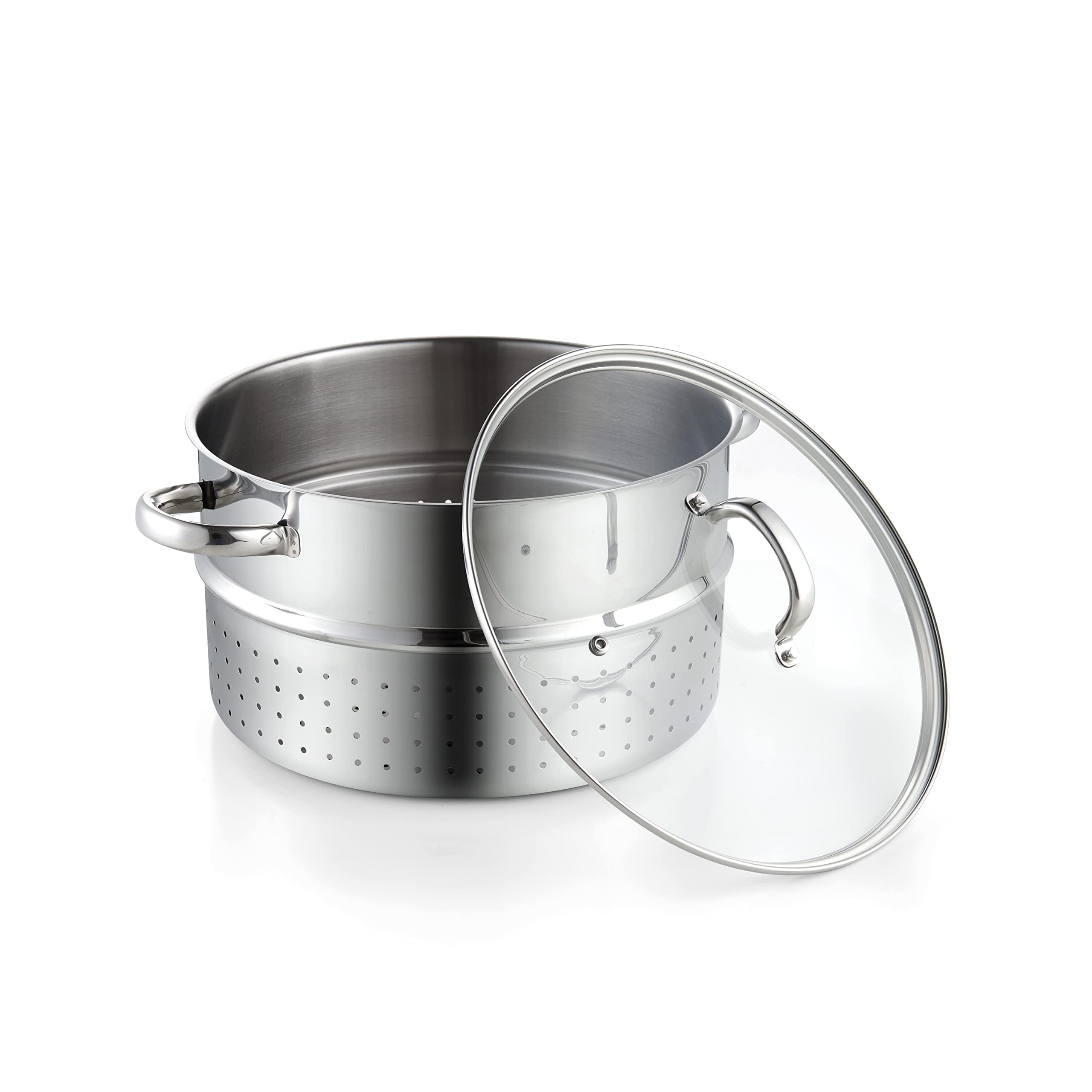 Cooks Standard encapsulated aluminum base for even heating and efficiency