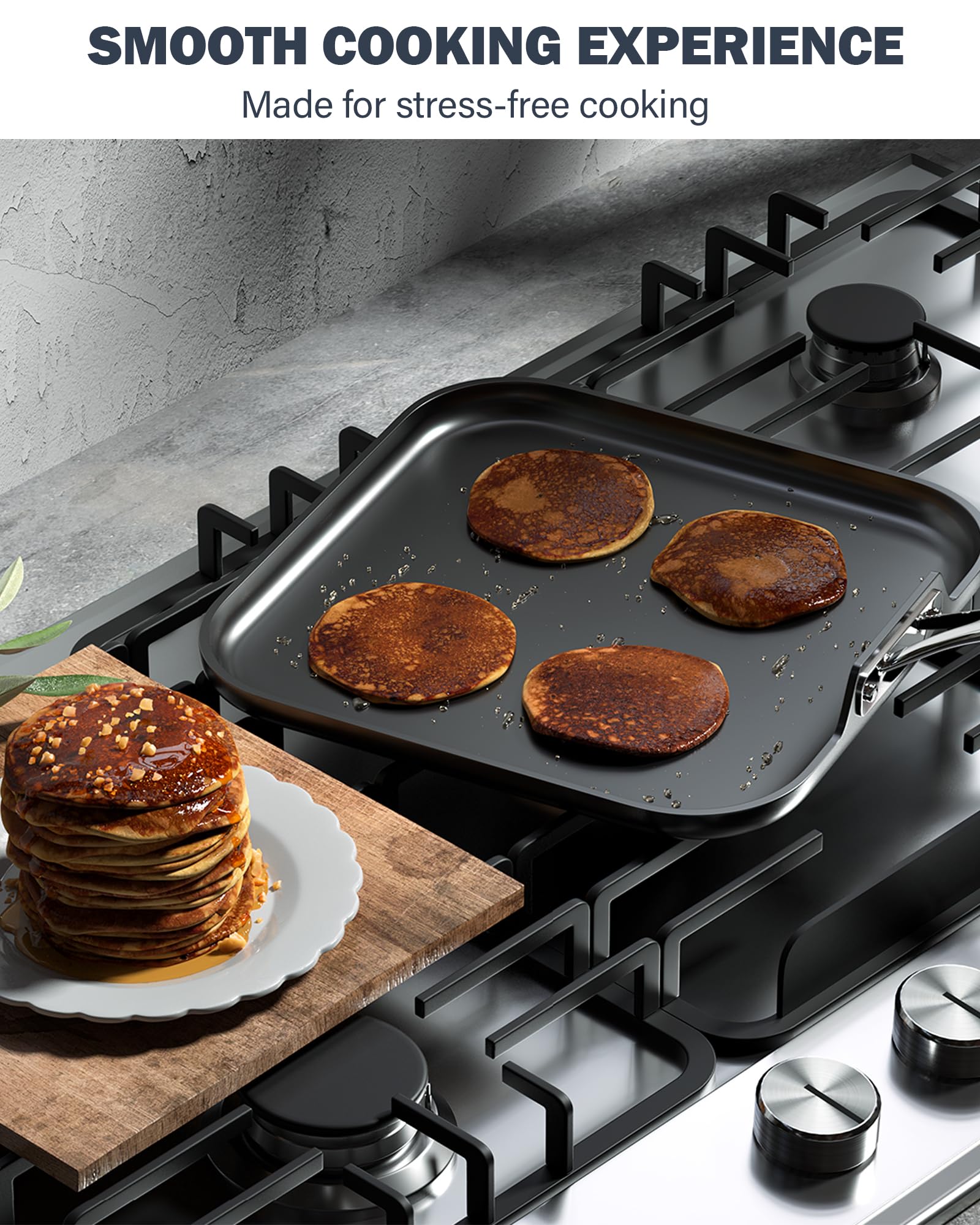 Cooks Standard with sponge during cleaning depicting easy cleanup and low-maintenance finish