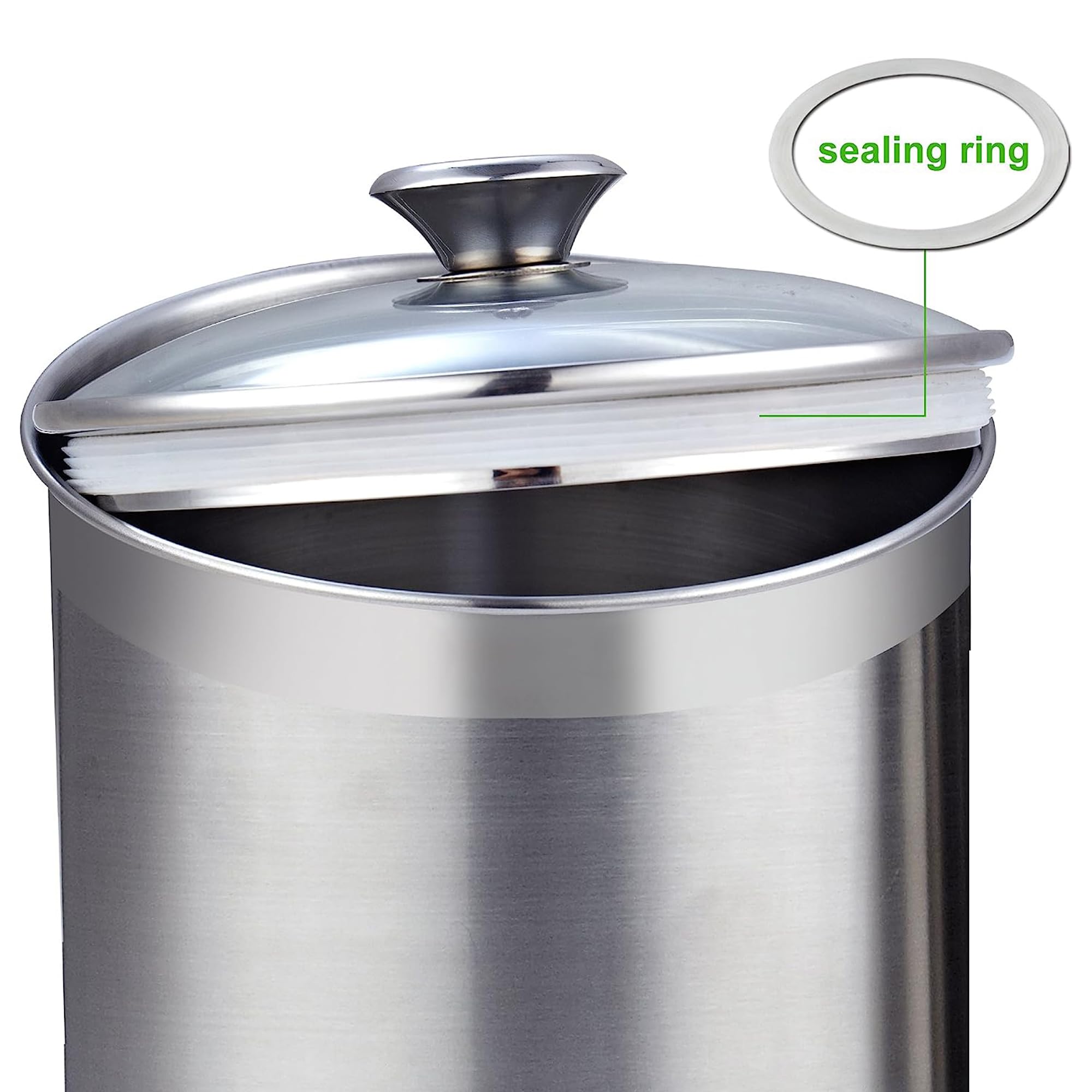 Cooks Standard canisters on countertop with coffee items showing everyday accessibility benefit