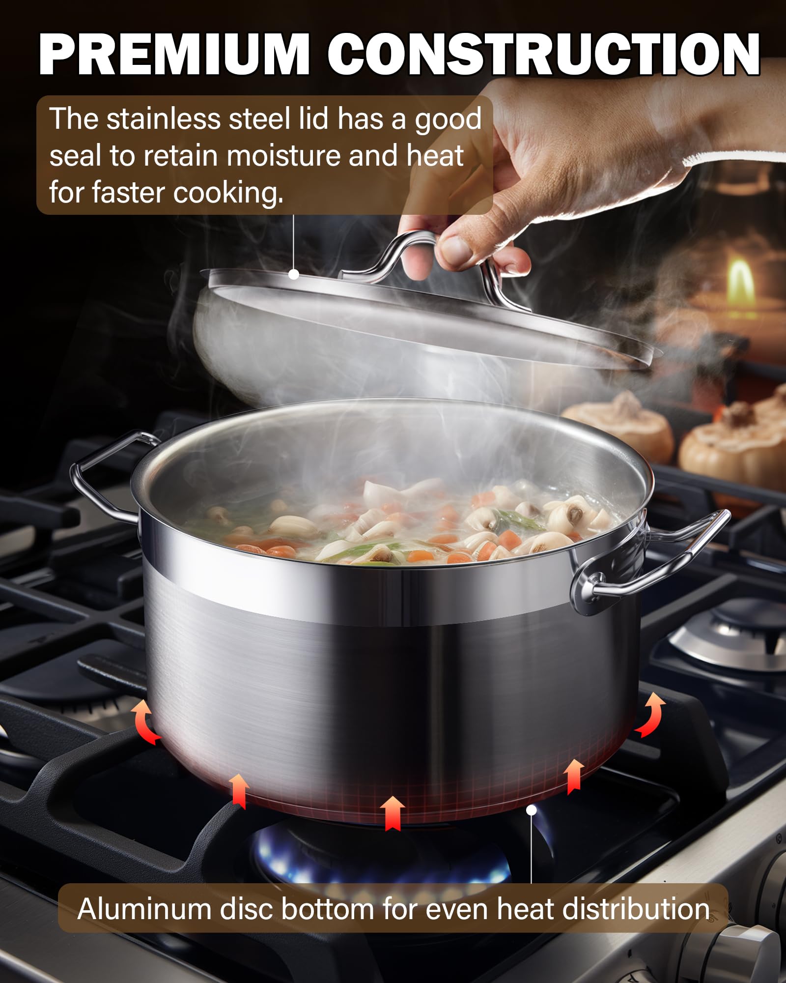Cooks Standard slim ergonomic handle detail for comfortable grip