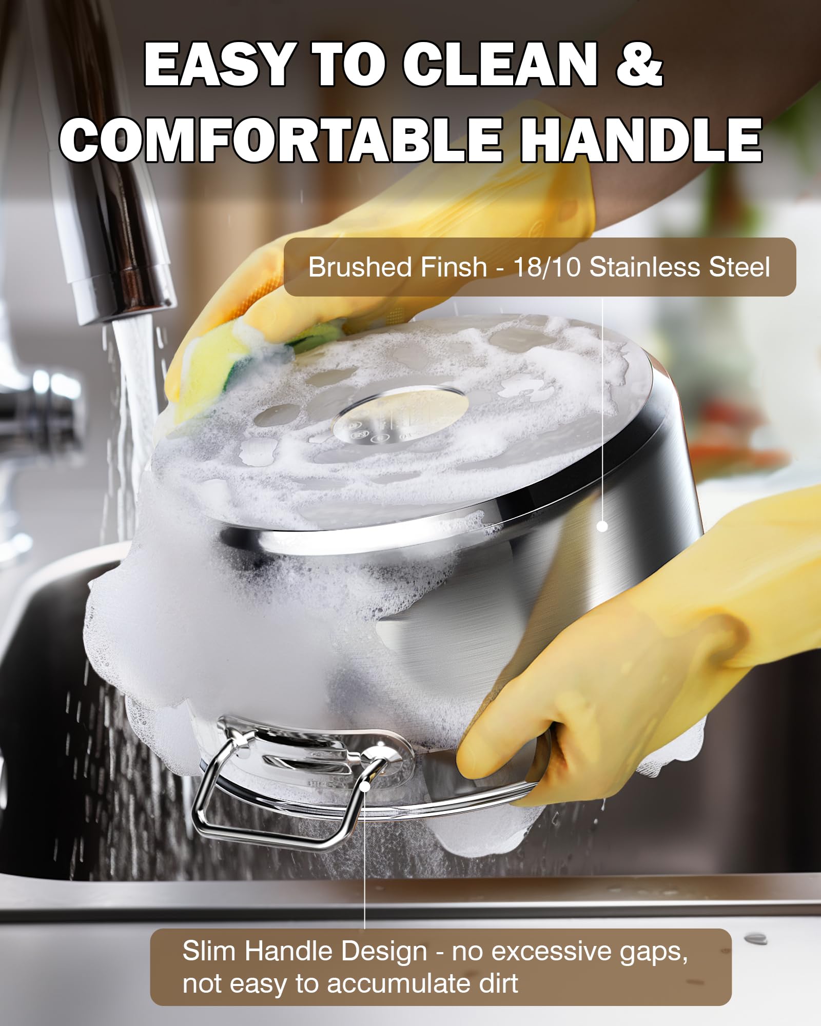 Cooks Standard stock pot in kitchen setting demonstrating everyday versatility