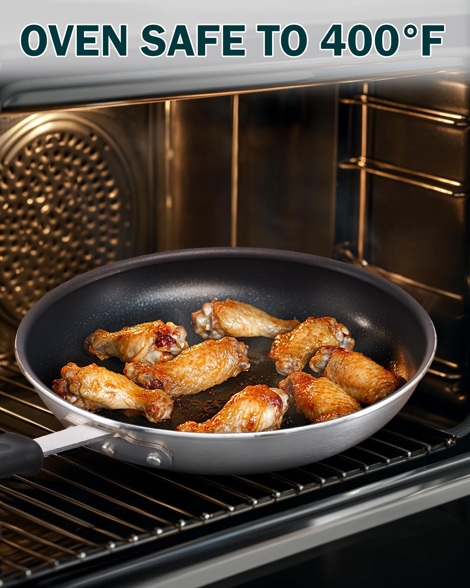 Cooks Standard pan on kitchen counter in lifestyle shot showing everyday use